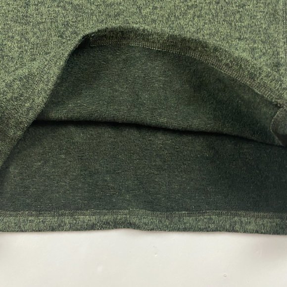 L Woolrich Snap Fleece Pullover Sweater Heather Green - Picture 8 of 12